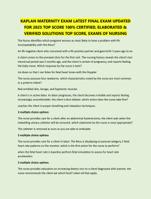 KAPLAN MATERNITY EXAM LATEST FINAL EXAM UPDATED  FOR 2025 TOP SCORE