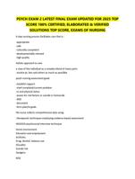 PSYCH EXAM 2 LATEST FINAL EXAM UPDATED FOR 2025 TOP  SCORE