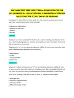 RNC-MNN TEST PREP LATEST FINAL EXAM UPDATED FOR  2025 GRADED A+