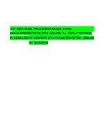 ATI MED-SURG PROCTORED EXAM- FINAL   EXAM UPDATED FOR 2025 GRADED A+