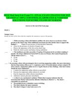 HESI Med Surg Exit Exam V1 - FINAL EXAM UPDATED FOR 2025  GRADED A+
