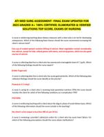 ATI MED SURG ASSESSMENT- FINAL EXAM UPDATED FOR  2025 GRADED A+