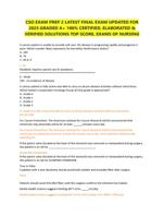 CSO EXAM PREP 2 LATEST FINAL EXAM UPDATED FOR  2025 GRADED A+