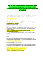HESI OB PEDS EXAM TEST BANK LATEST FINAL EXAM  UPDATED FOR 2025 GRADED A+