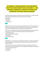 ATI MEDSURG 2 MUSCULOSKELETAL AND RESPIRATORY  LATEST FINAL EXAM UPDATED FOR 2025 GRADED A+