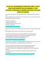 ATI RN VATI COMPREHENSIVE PREDICTOR FORM A LATEST  FINAL EXAM UPDATED FOR 2025 GRADED A+