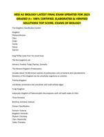 HESI A2 BIOLOGY LATEST FINAL EXAM UPDATED FOR 2025  GRADED A+