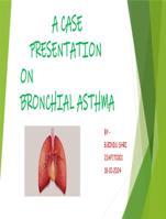 a case study on ASTHMA with example