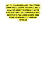 ATI PN PHARMACOLOGY PROCTORED  EXAM UPDATED FOR 2025 FINAL EXAM  COMPREHENSIVE  CERTIFIED SOLUTIONS ALL SCREENSHOTS