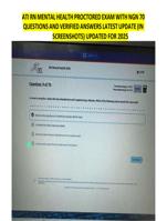 ATI RN MENTAL HEALTH PROCTORED EXAM WITH NGN 70  QUESTIONS AND VERIFIED ANSWERS  IN  SCREENSHOTS UPDATED FOR 2025