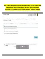NGN ATI RN COMPREHENSIVE PREDICTOR EXAM UPDATED FOR 2025 FINAL EXAM  CERTIFIED SOLUTIONS ALL SCREENSHOTS