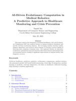 AI-Driven Evolutionary Computation in Medical Robotics: A Predictive Approach to Healthcare Monitoring and Crisis Prevention