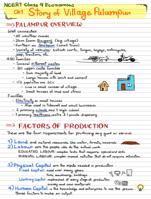 ncert G9 Ch1-The Story of Village Palampur (Easy Study Notes)