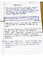 Class 12th handwritten notes chapter: Wave Optics, Sound Waves with important diagrams and derivations