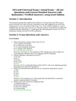 EPA 608 Universal Exam | Actual Exam with All 160 Verified Questions and Detailed Answers with Rationales | 2025/2026 Edition