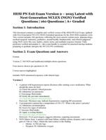 HESI PN Exit Exam  Version 2 | 2025 Latest with Next Generation NCLEX (NGN) Verified Questions | A+ Graded