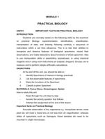 Students are normally tested on the following skills by the examiner on practical Biology;