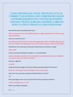 NAMS MENOPAUSE EXAM  2025 WITH ACTUAL  CORRECT QUESTIONS AND VERIFIED DETAILED  ANSWERS