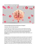 Psychological and Health Eassy