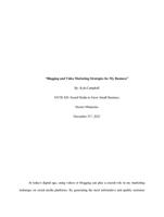 Blogging and Video Marketing Strategies for A Business