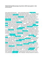 NURS 5334 Final Pharmacology Exam Review | 2025 Latest A+ Study Guide