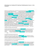 DaVita Patient Care Technician (PCT) Final Exam Study Guide / Verified Questions & Answers / A+ Pass Guaranteed