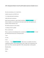 "APEA Management Pediatrics Exam Prep | 2025 Updated Practice Questions & Detailed Answers"