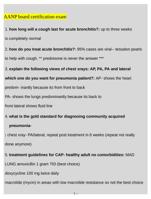 AANP board certification exam questions and Answers