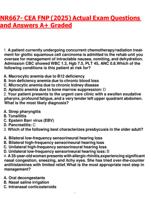 NR667  CEA FNP (2025) | Actual Exam Questions & Verified Answers | A+ Graded | 100% Pass Guarantee