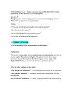 NURS 6630 Final Exam  Walden University (Latest 2025/2026) | 100% Verified Questions & Correct Answers | A+ Guaranteed