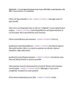 1060RADT  Cervical Spine Projections Exam (Latest 2025/2026) | Actual Questions with 100% Correct Answers | A+ Guaranteed