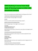 USPA Skydiving A License Exam Study Guide Of Nursing Graded A+) With 100% Guaranteed Solutions