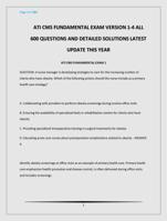 ATI CMS FUNDAMENTAL EXAM VERSION 1-4 ALL 600 QUESTIONS AND DETAILED SOLUTIONS LATEST UPDATE THIS YEAR