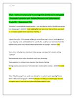 MCAT  Critical Analysis and Reasoning Skills (CARS) Exam 2025/2026  | Complete Questions with Detailed Answers