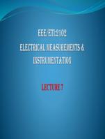 simplified notes for  electrical measurement and instrumentation