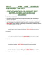 LATEST   NAMS EXAM FOR 2024 UPDATE