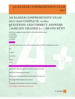 AD BANKER COMPREHENSIVE EXAM  2025/2026 COMPLETE verifies  QUESTIONS AND CORRECT ANSWERS  |ALREADY GRADED A+||BRAND NEW!!