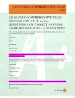 AD BANKER COMPREHENSIVE EXAM  2025/2026 COMPLETE verifies  QUESTIONS AND CORRECT ANSWERS  |ALREADY GRADED A+||BRAND NEW!!