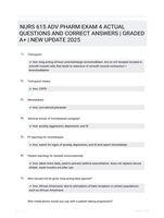 NURS 615 ADV PHARM EXAM 4 ACTUAL QUESTIONS AND CORRECT ANSWERS | GRADED A+ | NEW UPDATE 2025