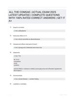 ALL THE COMSAE | ACTUAL EXAM 2025 LATEST UPDATED | COMPLETE QUESTIONS WITH 100% RATED CORRECT ANSWERS | GET IT A+