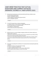 ASNT IRRSP PRACTICE TEST ACTUAL QUESTIONS AND CORRECT DETAILED ANSWERS | SCORED A+ | NEW UPDATE 2025