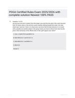 PDGA Certified Rules Exam 2025/2026 with complete solution Newest 100% PASS