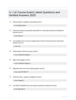 LI / LE Course Exam| Latest Questions and Verified Answers 2025