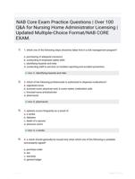 NAB Core Exam Practice Questions | Over 100 Q&A for Nursing Home Administrator Licensing | Updated Multiple-Choice Format/NAB CORE EXAM.