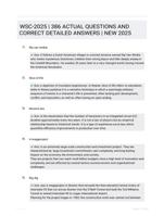 WSC-2025 | 386 ACTUAL QUESTIONS AND CORRECT DETAILED ANSWERS | NEW 2025