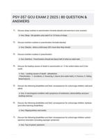 PSY-357 GCU EXAM 2 2025 | 80 QUESTION & ANSWERS