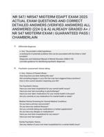 NR 547/ NR547 MIDTERM EDAPT EXAM 2025 ACTUAL  EXAM QUESTIONS AND CORRECT DETAILED ANSWERS  (VERIFIED ANSWERS) ALL ANSWERED {224 Q & A}  ALREADY GRADED A+ / NR 547 MIDTERM EXAM |  GUARANTEED PASS | CHAMBERLAIN