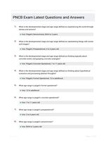 PNCB Exam Latest Questions and Answers