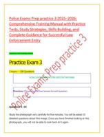 Police Exams Prep practice 3 20252026: