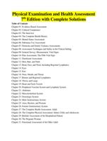 Physical Examination and Health Assessment 7th Edition with Complete Solutions